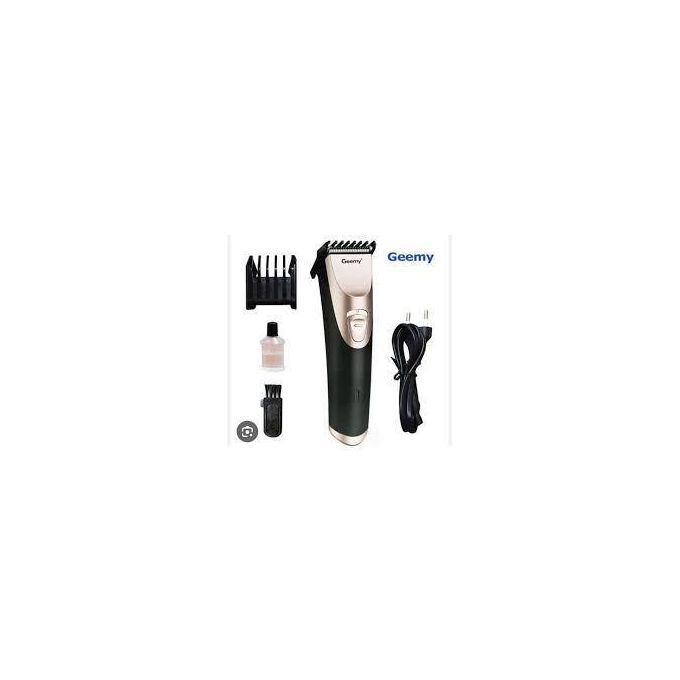 Geemy Professional Hair Clipper Shaving Machine and Beard Trimmer for Men with Adjustable Blades, Corded and Cordless Use, Rechargeable Grooming Kit for Home and Salon, Precision Haircutting and Styli