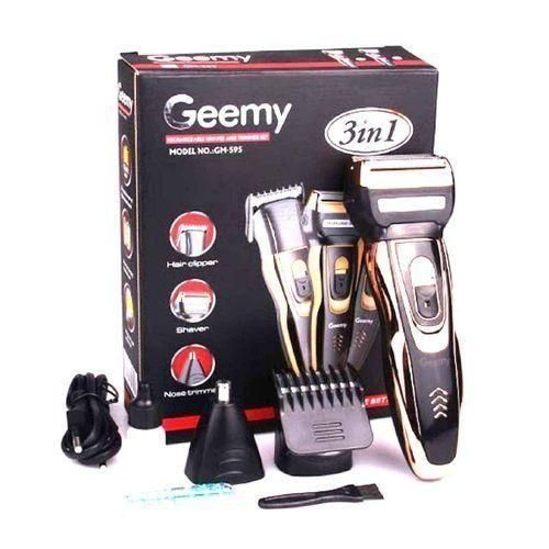 Geemy-BEST Rechargeable Smoother Hair Shaving Machine 3 In 1 Professional Shaver Trimmer Hair Clipper for Men and Barbers | Rechargeable Grooming Kit for Home and Salon Use | Precision Hair Clipper fo