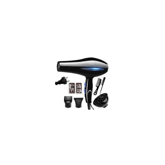 Nunix Professional Salon Blow Dryer with 3000W Power for Fast Hair Drying, Styling, Volume Boost – Hot & Cold Air Control, Concentrator Nozzle, Comb Attachments for All Hair Types