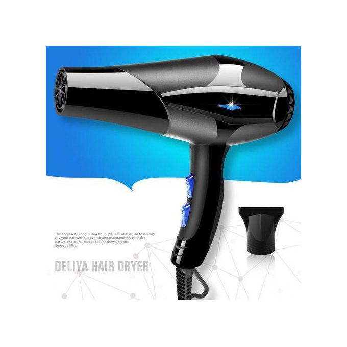 Nunix Professional Salon Blow Dryer with 3000W Power for Fast Hair Drying, Styling, Volume Boost – Hot & Cold Air Control, Concentrator Nozzle, Comb Attachments for All Hair Types