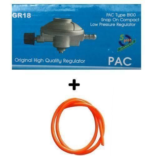 Pac 6kg Gas Regulator with Free Gas Delivery Hose Pipe, Durable LPG Regulator Kit for Home and Commercial Cooking, Safe, Easy Installation, Reliable Gas Flow, High-Quality Material