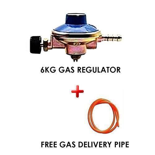 PAC 6kg Gas Regulator with Free Gas Delivery Hose Pipe, High-Quality LPG Gas Control Valve for Safe Home and Commercial Use, Durable Stainless Steel Construction, Easy Installation, Compatible with Mo