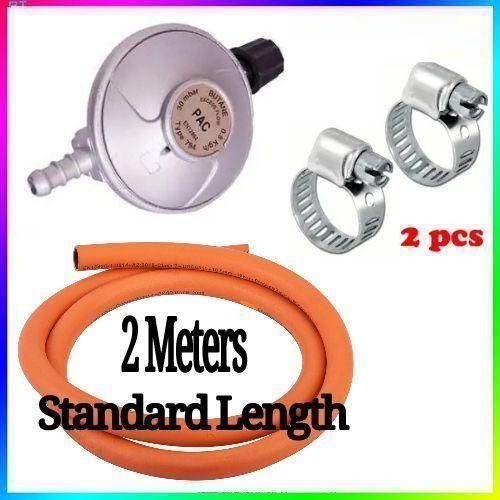 PAC, Pressure 6kg Gas Regulator with Free 1.5M Gas Hose Pipe and Safety Clips for Meko Tabletop Cooker Burner, Durable and Easy-to-Use Gas Control System for Home Cooking, High-Performance Gas Control