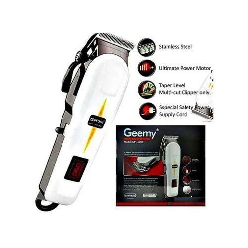 Geemy Professional Hair Clipper Shaving Machine Shaver Kinyozi with High Precision Blades, Adjustable Cutting Lengths, USB Rechargeable, Quiet Operation, Cordless Grooming Kit for Men and Barbers, Per