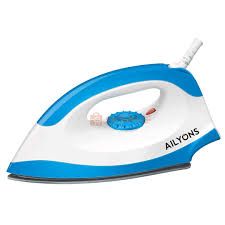 AILYONS 1000W Electric Dry Iron Box Plus Free 4-Way Extension – High-Power Fast Heating Home Appliance with Durable Soleplate and Energy-Saving Design for Effortless Clothes Ironing