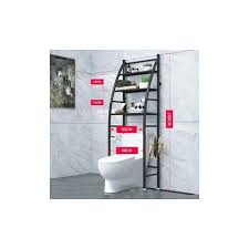 New model 3 Layer Over The Toilet Rack Organizer With Guardrail Bathroom Organizer Free Standing Space Saver Stands Rack For Toilet Bathroom Accessories