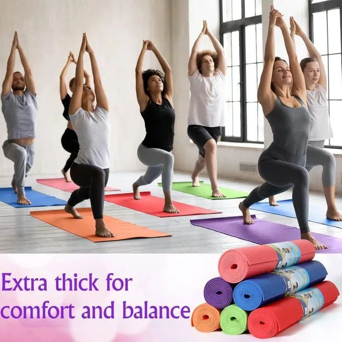 Thick Yoga Mat Exercise Workout Mat Non Slip Fitness Pad For Women Gym Home Yoga Pilates 8mm – Premium Non-Slip Cushion for Home and Gym Workouts, Durable Eco-Friendly Material, Extra Comfort for Yoga