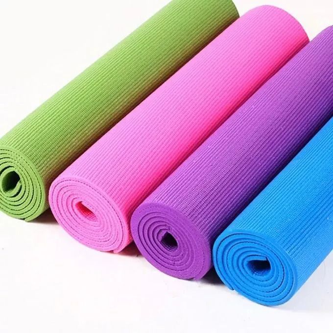 Workout Exercise Fitness Pilates Yoga Mat 6mm Non-Slip High-Density Exercise Mat for Home Gym, Pilates, Yoga, Stretching, Core Workouts, and Fitness Training