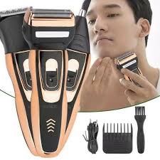 Geemy BEST Rechargeable Smoother Hair Shaving Machine 3-in-1 Cordless Hair Trimmer for Barbers with Ergonomic Design and Detachable Heads