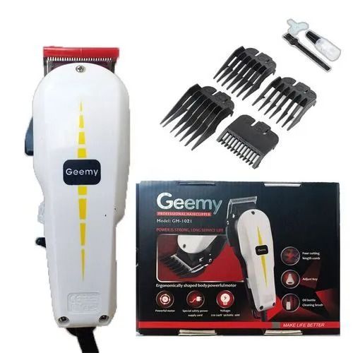 Geemy Professional Hair and Shaving Machine for Men and Barbers, Electric Cordless Hair Clipper with Adjustable Blades and Long-Lasting Battery for Precise Grooming