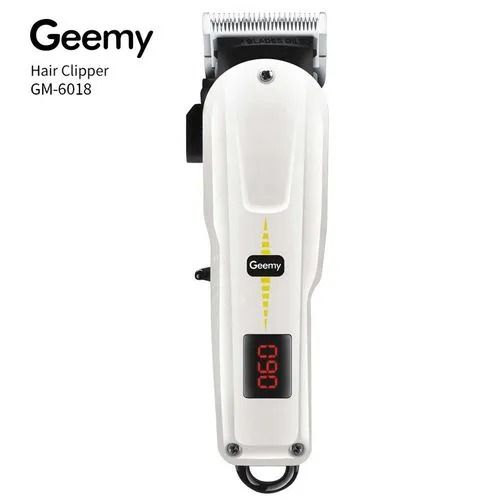 Geemy 2 Pieces Original Electric Rechargeable Cordless Shaving Machine With Indicator-Kinyozi and 6 Way Power Extension for Home and Travel Grooming