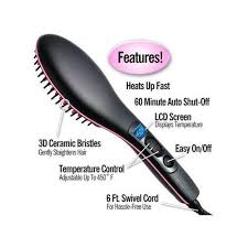 Hot Comb Blowdry Hair Straightener Brush Electric Hand Hair Blow Dryer Black, Professional 3-in-1 Hair Styling Tool for Smooth, Shiny, Frizz-Free Salon Results Fast at Home