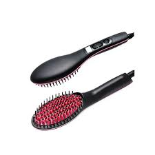 Hot Comb Blowdry Hair Straightener Brush Electric Hand Hair Blow Dryer Black, Professional 3-in-1 Hair Styling Tool for Smooth, Shiny, Frizz-Free Salon Results Fast at Home