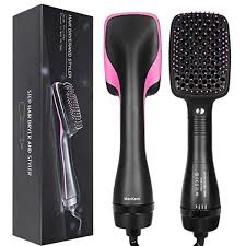 Hair Dryer Brush One Step Hot Air Blower Comb for Smooth, Shiny Hair, Quick Styling, Professional Electric Hairdryer Brush Ideal for Travel and Daily Use