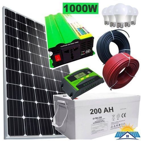 300 WATTS FULLKIT:300WATTS PANEL+200AH BATTERY+1000 WATTS INVERTER+30A CONTROLLER+4 BULBS+10M CABLE