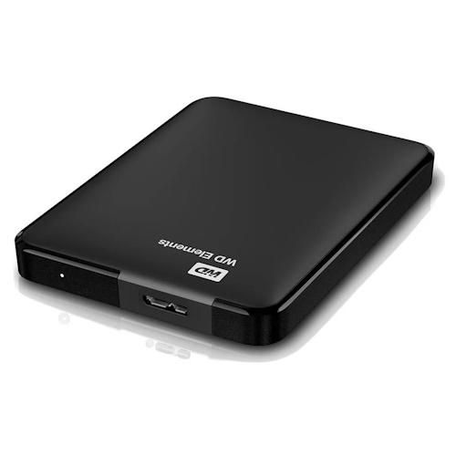 Western Digital WD Elements 500GB Portable External Hard Drive, USB 3.0 – Black