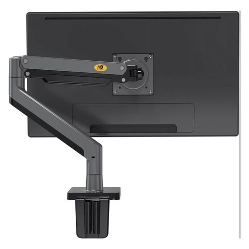 North Bayou NB G45 Gas Spring Monitor Arm – 22''-40'' Swivel Mount With C-Clamp & Grommet