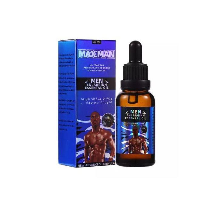 MAX MEN Pure Maxman Blue Essential Oil Libido Boost Men's Penis Enlargement Oil