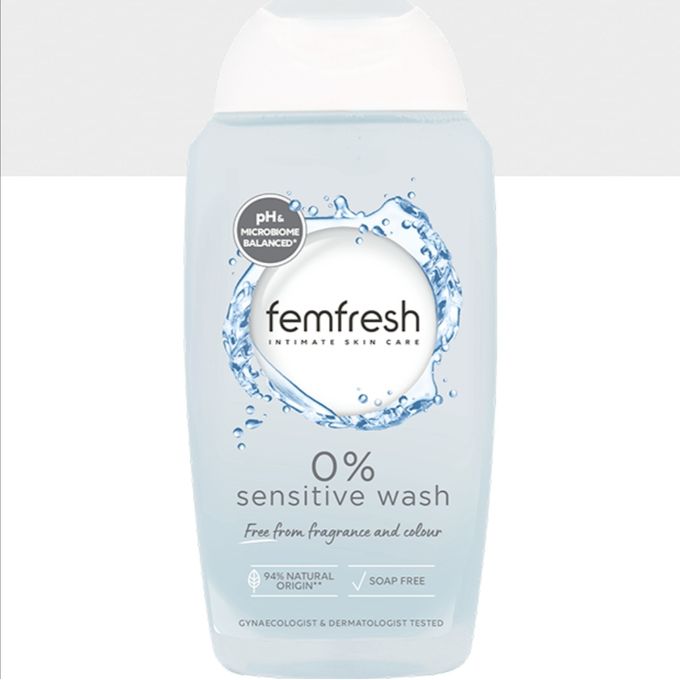 Fem Fresh Femfresh 0% Sensitive Wash. pH-Balanced for Intimate Skin – Helps maintain the skin’s natural microbiome. Gentle for Everyday Use – Designed to support intimate hygiene without irritation.