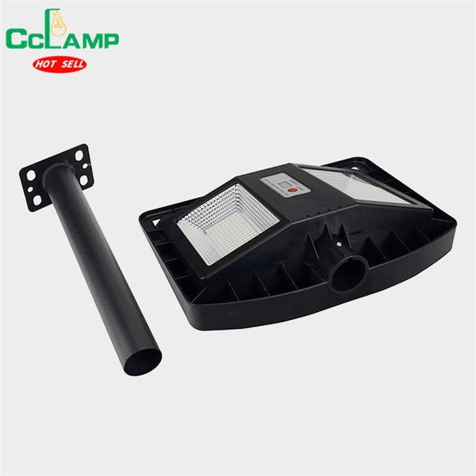 CcLamp 120W, 200W, OR 300W Automatic Solar Powered STREET LAMP.Built-in radar sensor chip for fully automatic dusk-to-dawn lighting – no remote needed.Made of high-quality ABS with IP65 rating – built