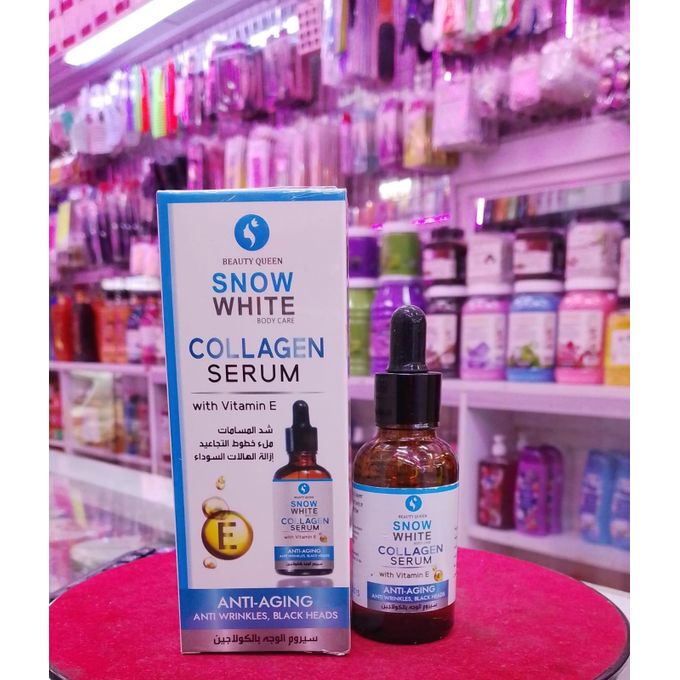 Snow White Collagen Serum with vitamin E For Anti-wrinkle,Anti-aging ,Clears Blackhead. This product can stimulate the regeneration and repair the damaged skin: Snail solution can solve the skin probl