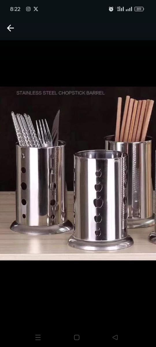 Stainless steel cutlery holder spoons chopsticks kitchen organiser.Material: stainless steel, the tableware drainer is practical and durable, and has a long service life.
Kitchen Utensil Organizer: