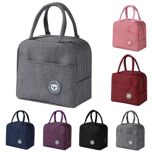Portable Canvas Lunch Bag For Work Or Picnic Insulated Bag.Quality： The products are made of high-quality materials ,and the product is durable，
Capacity: 6 Litres
 High-quality household products