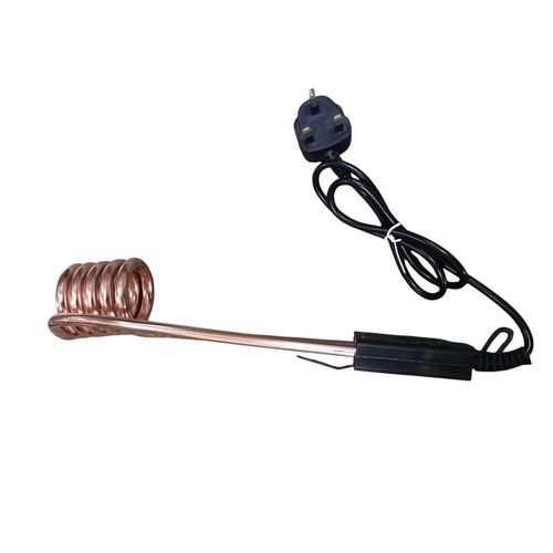 Electric coil water heater - black gold.BlackMADE OF HIGH QUALITY DURABLE Heating immersion 125 watt coil quickly heats up water. Automatic dual 120/240 voltage for worldwide use.