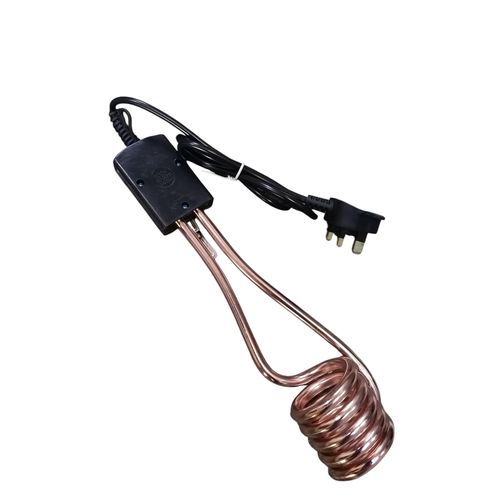 Electric coil water heater - black gold.BlackMADE OF HIGH QUALITY DURABLE Heating immersion 125 watt coil quickly heats up water. Automatic dual 120/240 voltage for worldwide use.