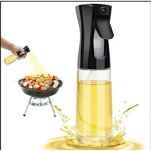 Oil Spray Bottle Oil Dispenser 200ML Oil Sprayer Refillable Leak-Proof Design Smart Cooking Oil Sprayer for BBQ. Air Fryer, Baking, Frying, Omelets, Salad & Everyday Kitchen Use