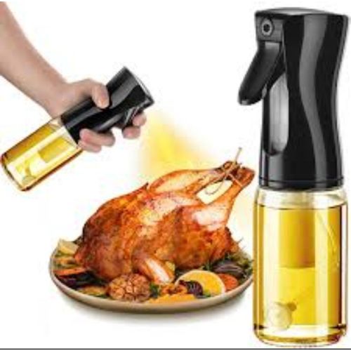 Oil Spray Bottle Oil Dispenser 200ML Oil Sprayer Refillable Leak-Proof Design Smart Cooking Oil Sprayer for BBQ. Air Fryer, Baking, Frying, Omelets, Salad & Everyday Kitchen Use