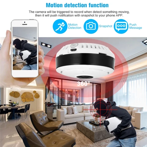 1080P WIFI CCTV CAMERA  WIDE ANGLE 360° ROTATION, MOTION DETECTION, 2WAY COMMUNICATION, FULL COLOR IMAGES, INBUILT SIREN AND AUDIO SPEAKER, SENDS TEXT NOTIFICATIONS UPON DETECTING MOTION,HIGH QUALITY