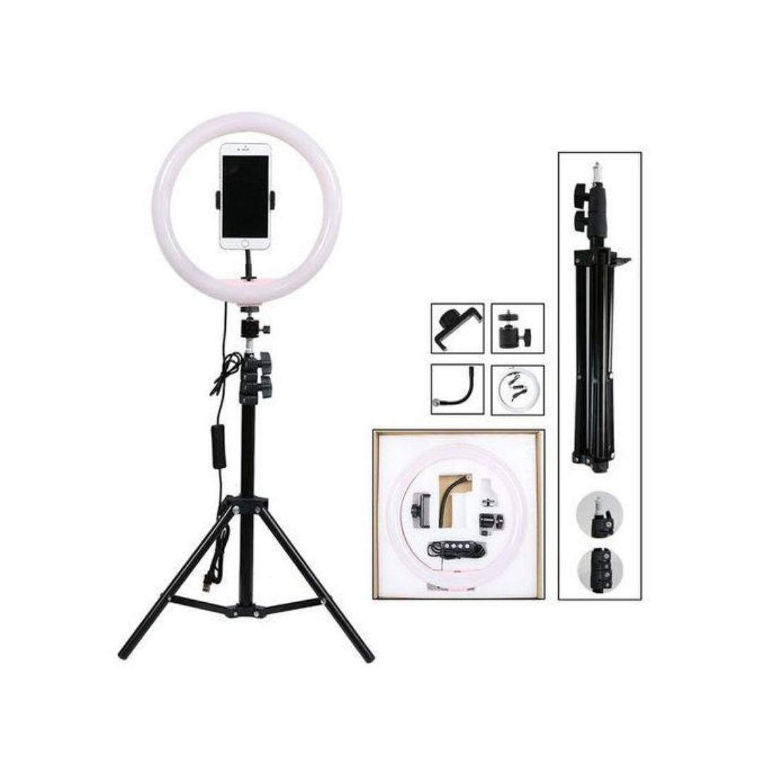 12inch ring light with 2.1m tripod stand for live streaming, TikTok, photography, beauty