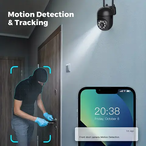 2MP WIFI CCTV CAMERA 1080p HD HIDDEN CCTV CAMERA WIDE ANGLE OF VIEW HOME SURVEILLANCE CAMERA 1080P Full HD Viewing:Outdoor security camera with 1920*1080 resolution offers you 2MP crystal-clear image