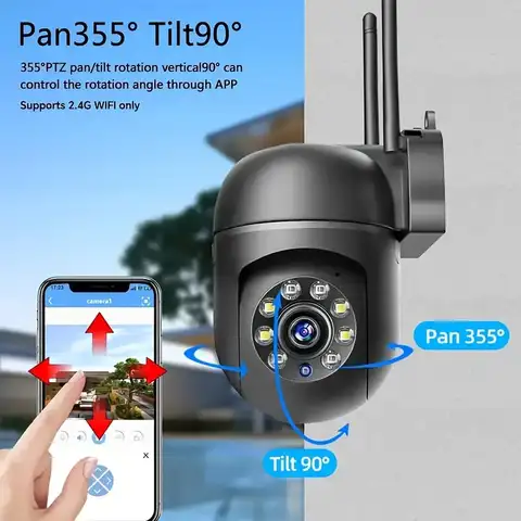2MP WIFI CCTV CAMERA 1080p HD HIDDEN CCTV CAMERA WIDE ANGLE OF VIEW HOME SURVEILLANCE CAMERA 1080P Full HD Viewing:Outdoor security camera with 1920*1080 resolution offers you 2MP crystal-clear image
