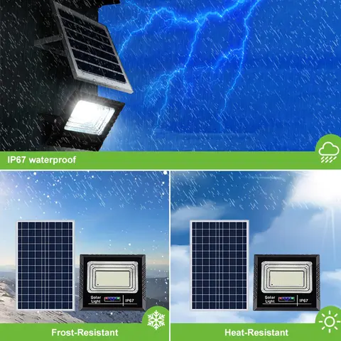 Solar Lights 100Watts Outdoor, Bright White Light IP65 Waterproof Auto Dusk to Dawn 350° Adjustable Solar Security Flood Lights for Barn, Garden, Garage, Pathway, Yard, Patio, Lawn, Balcony