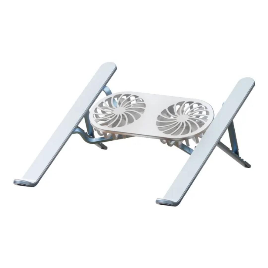 Laptop stand with cooling Fans 7 Levels Adjustable Aluminum Laptop Stand Laptop Cooling Pad with Cooling Fan