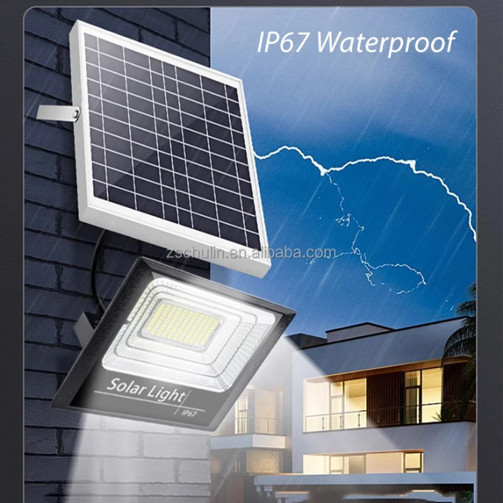 100W Floodlight security solar light outdoor waterproof solar security light outdoor waterproof solar security light floodlight dusk to dawn floodlight super bright solar floodlight