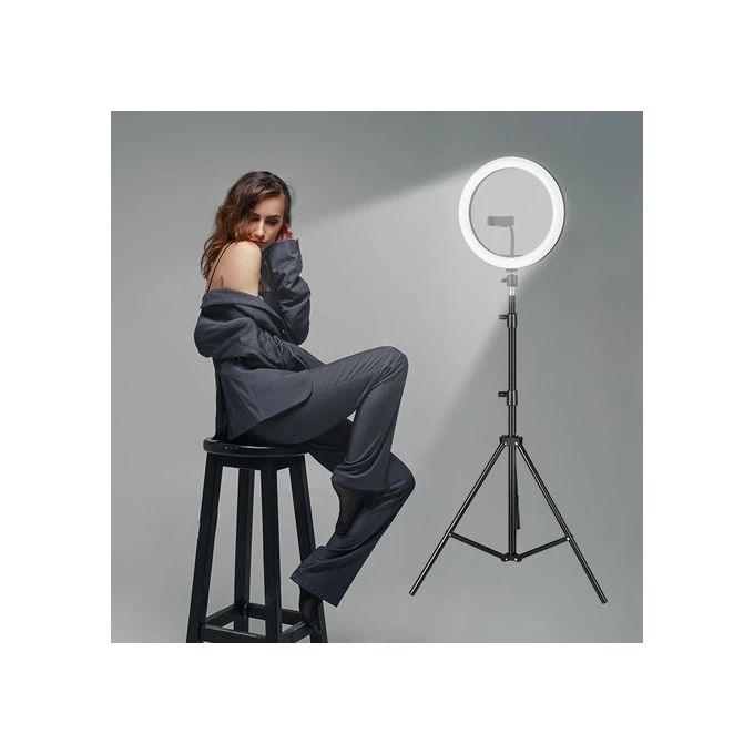 12 Inch Ring Light + Tripod Stand for live streaming,tiktok,make up application,vlohgging,photography,studioand salon light,