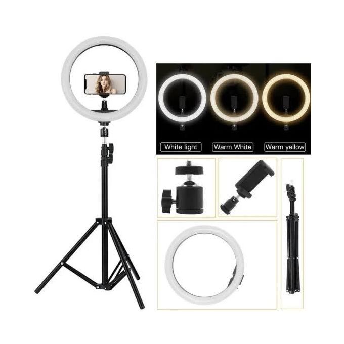 12 Inch Ring Light + Tripod Stand for live streaming,tiktok,make up application,vlohgging,photography,studioand salon light,