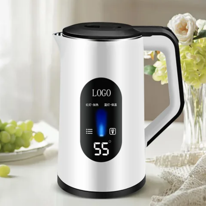Electric kettle 3L automatic power off electric jug water boiling jug 360° rotation base good design water kettle high quality coffee boiler with temperature display beautiful design for home& hotels