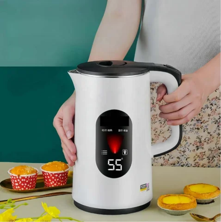 Electric kettle 3L automatic power off electric jug water boiling jug 360° rotation base good design water kettle high quality coffee boiler with temperature display beautiful design for home& hotels