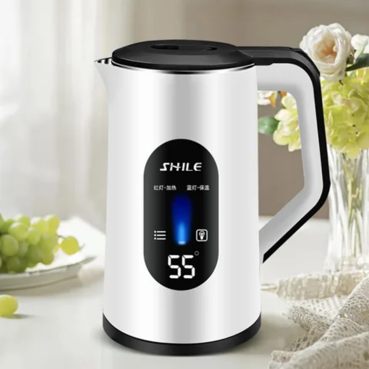Electric kettle 3L automatic power off electric jug water boiling jug 360° rotation base good design water kettle high quality coffee boiler with temperature display beautiful design for home& hotels