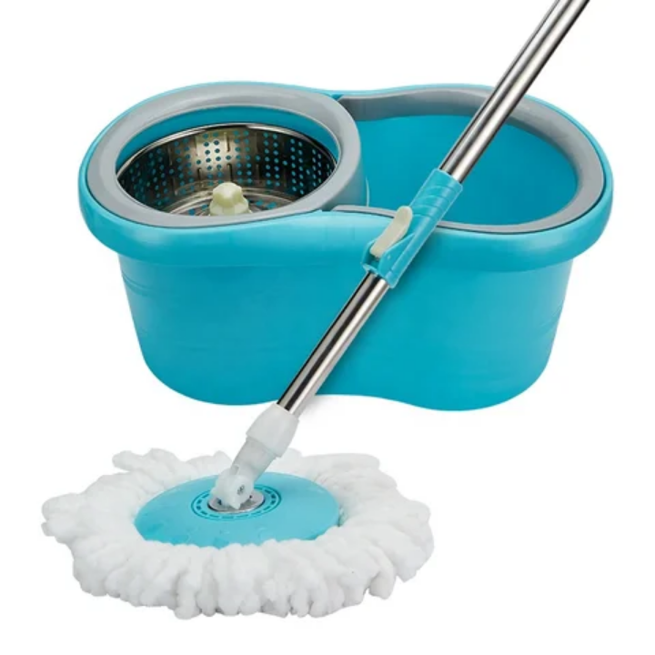 Microfiber Spinning mop high quality 360° self rotating mopper self drying mop for easy cleaning extendible length spinning mop with a bucket mopping rod spinning mopper metallic spinning mop