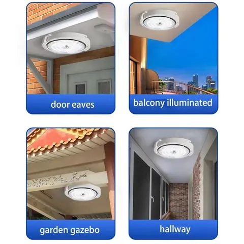 100W Solar ceiling light solar powered indoor & corridor balcony light remote control 100W energy saving ceiling light