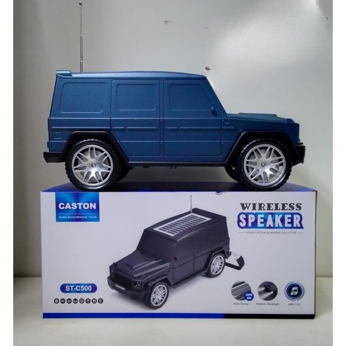 Caston Bluetooth Speaker- Car Shaped Portable Bluetooth Wireless Speaker Supports BT/USB/TF Card/Aux/FMwith Solar Charging