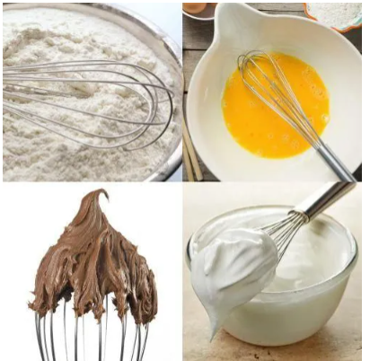 1Pc Stainless Steel Whisk Mixer with opener Wire Cake Egg Frother Beater Baking Tools Kitchen Tool.