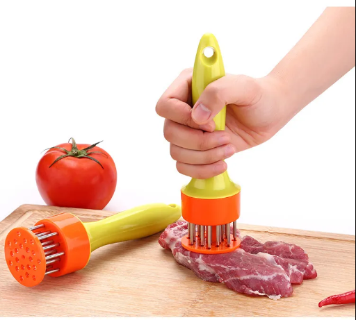 (Today offer !!)1PC Stainless Steel Steak Meat Tenderizer Hammer Loose Meat Needle Household Punching Daily Tendon Breaker Meat Inserting Needle