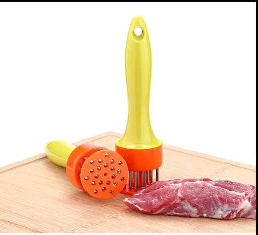 (Today offer !!)1PC Stainless Steel Steak Meat Tenderizer Hammer Loose Meat Needle Household Punching Daily Tendon Breaker Meat Inserting Needle