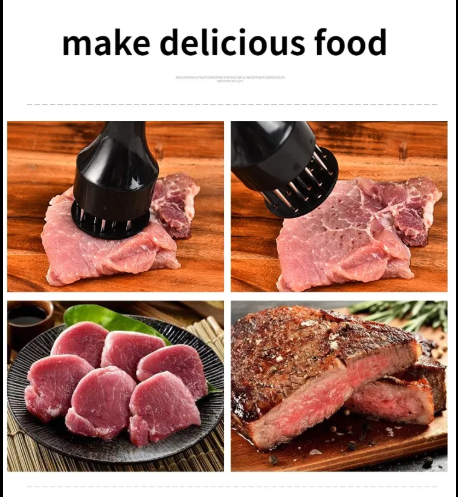 (Today offer !!)1PC Stainless Steel Steak Meat Tenderizer Hammer Loose Meat Needle Household Punching Daily Tendon Breaker Meat Inserting Needle